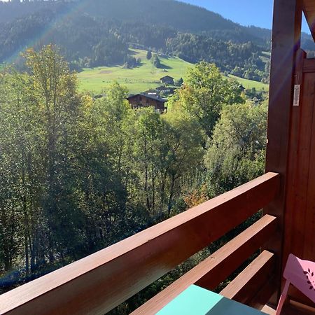 Appartement Vue Piste De Ski Praz-sur-Arly Exteriör bild