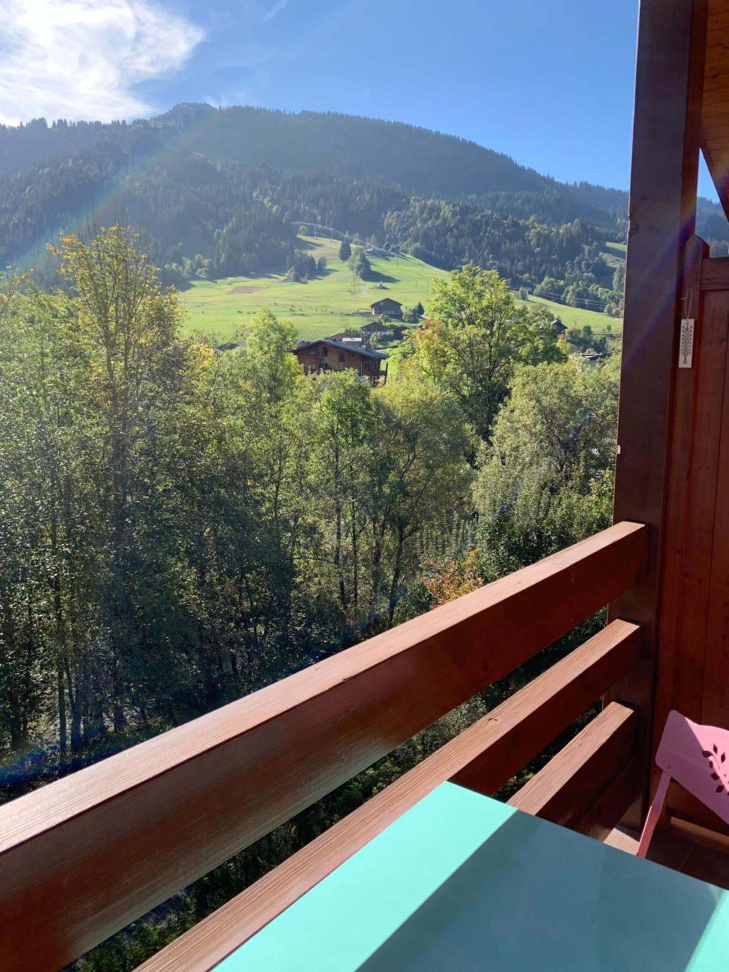 Appartement Vue Piste De Ski Praz-sur-Arly Exteriör bild