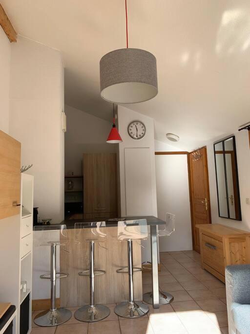 Appartement Vue Piste De Ski Praz-sur-Arly Exteriör bild