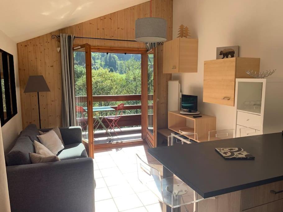 Appartement Vue Piste De Ski Praz-sur-Arly Exteriör bild