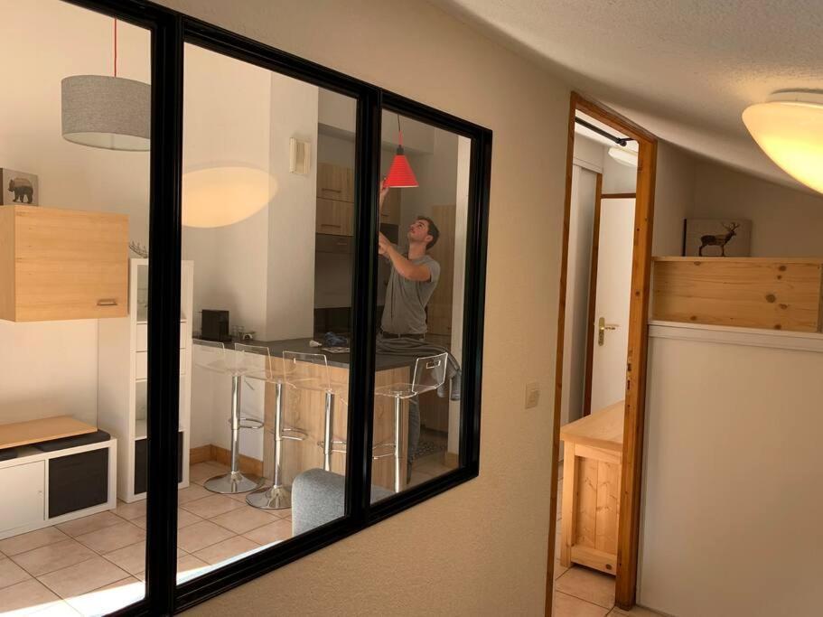 Appartement Vue Piste De Ski Praz-sur-Arly Exteriör bild